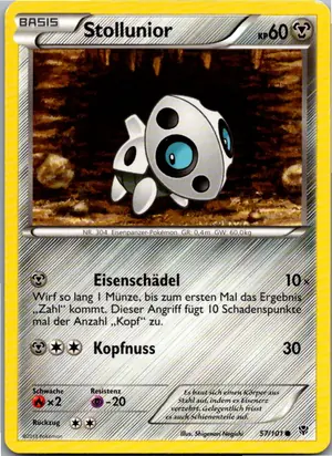 Pokémon-Karte Stollunior 57/101 Plasma-Blaster