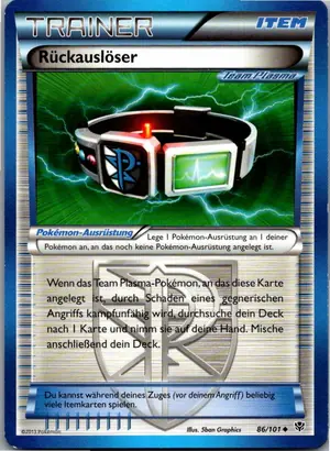 Pokémon-Karte Rückauslöser 86/101 Plasma-Blaster