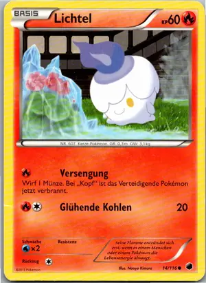 Pokémon-Karte Lichtel 14/116 Plasma-Frost