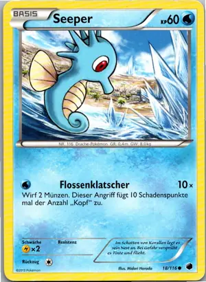 Pokémon-Karte Seeper 18/116 Plasma-Frost