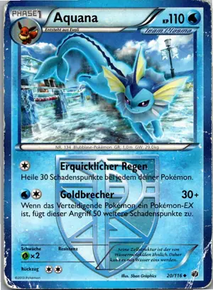 Pokémon-Karte Aquana 20/116 Plasma-Frost