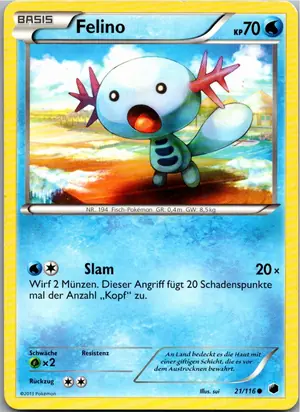 Pokémon-Karte Felino 21/116 Plasma-Frost
