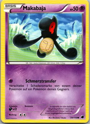 Pokémon-Karte Makabaja 54/116 Plasma-Frost