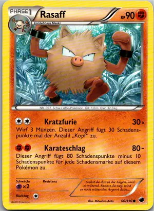 Pokémon-Karte Rasaff 60/116 Plasma-Frost
