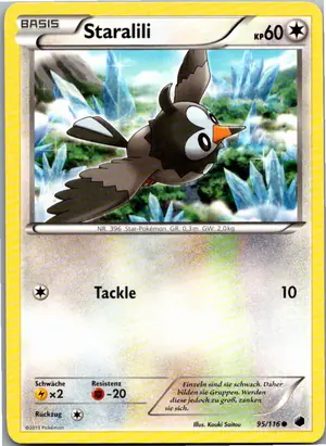 Pokémon-Karte Staralili 95/116 Plasma-Frost