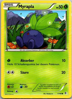 Pokémon-Karte Myrapla 1/149 Überschrittene Schwellen