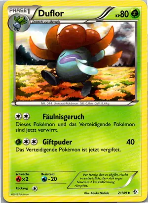 Pokémon-Karte Duflor 2/149 Überschrittene Schwellen