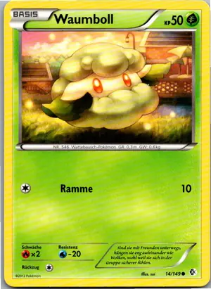 Pokémon-Karte Waumboll 14/149 Überschrittene Schwellen