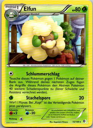 Pokémon-Karte Elfun 15/149 Überschrittene Schwellen