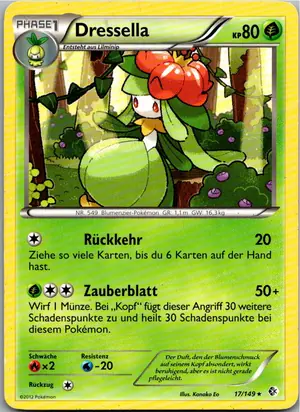 Pokémon-Karte Dressella 17/149 Überschrittene Schwellen