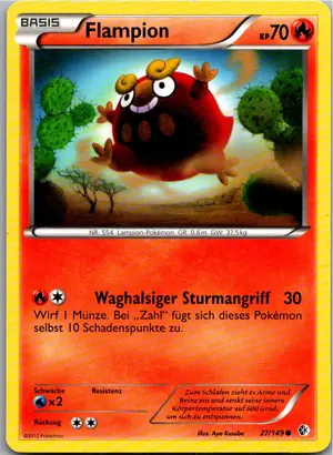 Pokémon-Karte Flampion 27/149 Überschrittene Schwellen