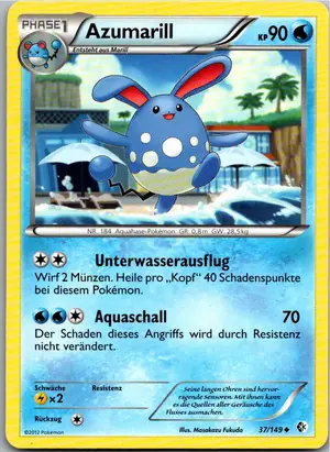 Pokémon-Karte Azumarill 37/149 Überschrittene Schwellen