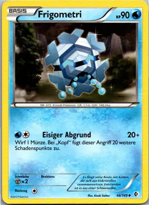 Pokémon-Karte Frigometri 46/149 Überschrittene Schwellen