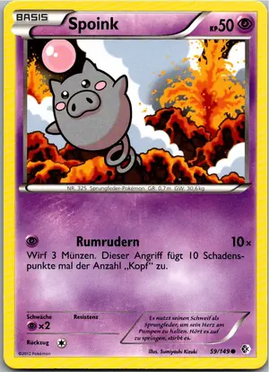 Pokémon-Karte Spoink 59/149 Überschrittene Schwellen