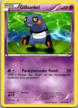 Pokémon-Karte Glibunkel 64/149 Überschrittene Schwellen