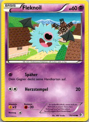 Pokémon-Karte Fleknoil 70/149 Überschrittene Schwellen