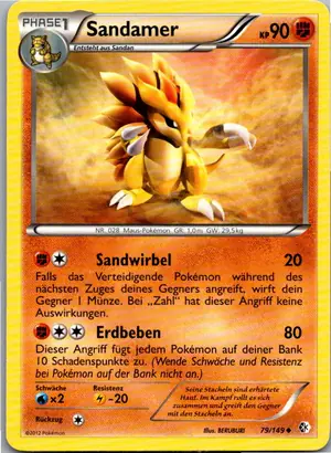 Pokémon-Karte Sandamer 79/149 Überschrittene Schwellen