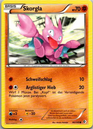 Pokémon-Karte Skorgla 80/149 Überschrittene Schwellen