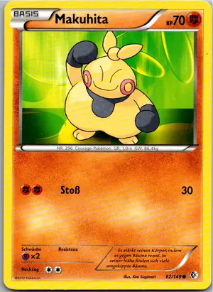Pokémon-Karte Makuhita 82/149 Überschrittene Schwellen