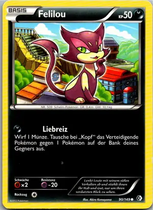 Pokémon-Karte Felilou 90/149 Überschrittene Schwellen