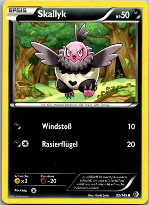 Pokémon-Karte Skallyk 92/149 Überschrittene Schwellen