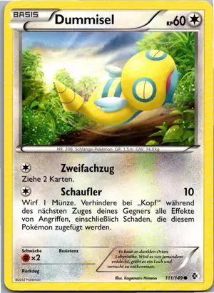 Pokémon-Karte Dummisel 111/149 Überschrittene Schwellen