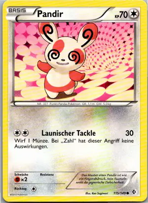 Pokémon-Karte Pandir 115/149 Überschrittene Schwellen