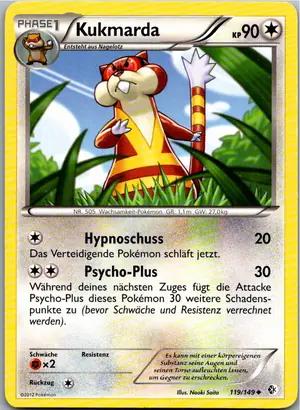 Pokémon-Karte Kukmarda 119/149 Überschrittene Schwellen