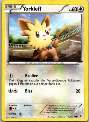 Pokémon-Karte Yorkleff 120/149 Überschrittene Schwellen