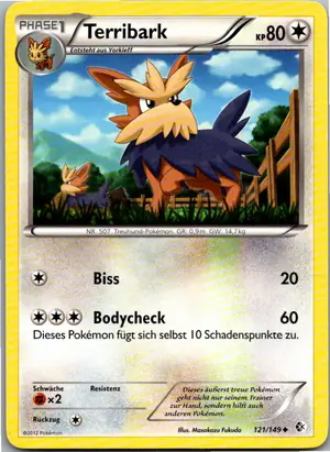 Pokémon-Karte Terribark 121/149 Überschrittene Schwellen