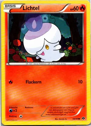 Pokémon-Karte Lichtel 18/99 Kommende Schicksale