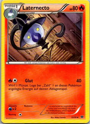 Pokémon-Karte Laternecto 19/99 Kommende Schicksale