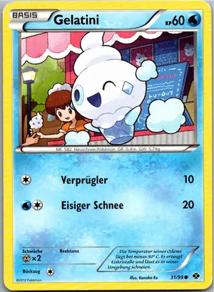 Pokémon-Karte Gelatini 31/99 Kommende Schicksale