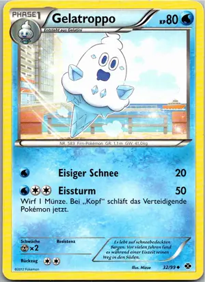 Pokémon-Karte Gelatroppo 32/99 Kommende Schicksale