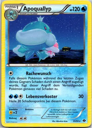 Pokémon-Karte Apoquallyp 35/99 Kommende Schicksale