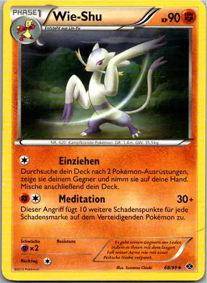 Pokémon-Karte Wie-Shu 68/99 Kommende Schicksale