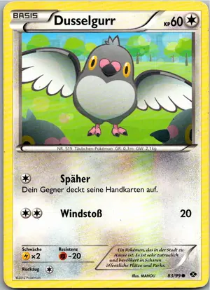 Pokémon-Karte Dusselgurr 83/99 Kommende Schicksale