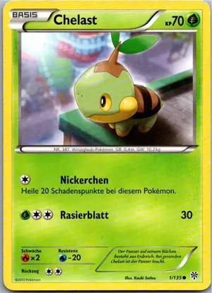 Pokémon-Karte Chelast 1/135 Plasma-Sturm