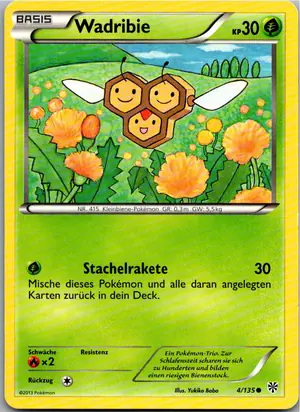 Pokémon-Karte Wadribie 4/135 Plasma-Sturm