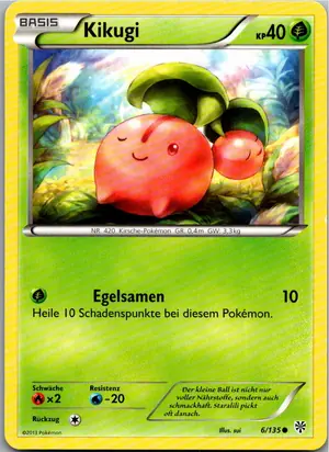 Pokémon-Karte Kikugi 6/135 Plasma-Sturm