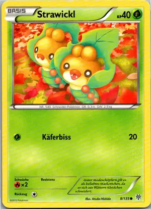 Pokémon-Karte Strawickl 8/135 Plasma-Sturm
