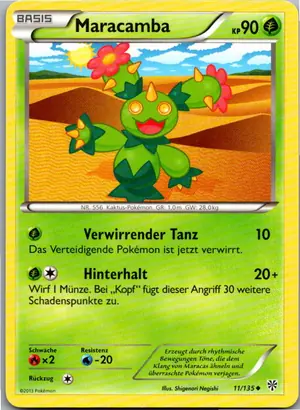 Pokémon-Karte Maracamba 11/135 Plasma-Sturm