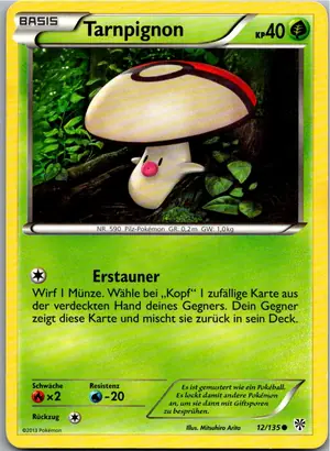 Pokémon-Karte Tarnpignon 12/135 Plasma-Sturm
