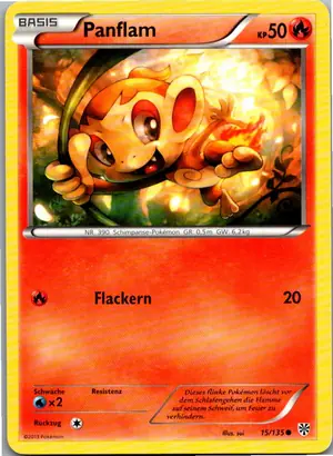 Pokémon-Karte Panflam 15/135 Plasma-Sturm
