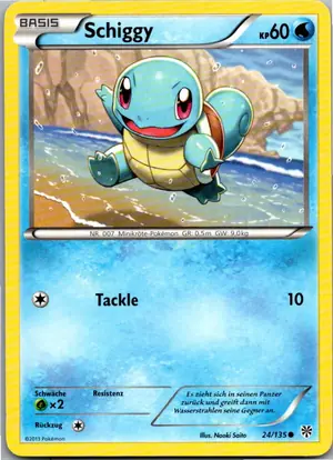 Pokémon-Karte Schiggy 24/135 Plasma-Sturm