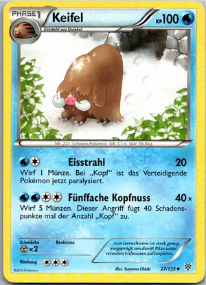 Pokémon-Karte Keifel 27/135 Plasma-Sturm