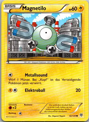 Pokémon-Karte Magnetilo 42/135 Plasma-Sturm