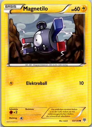 Pokémon-Karte Magnetilo 43/135 Plasma-Sturm