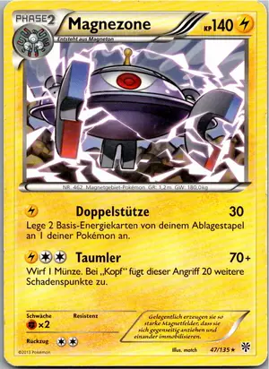 Pokémon-Karte Magnezone 47/135 Plasma-Sturm