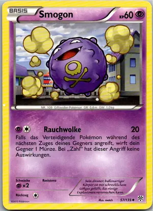 Pokémon-Karte Smogon 57/135 Plasma-Sturm